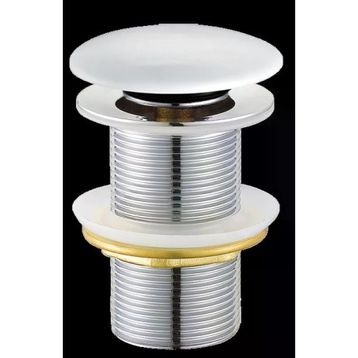 Creavit SF032-B 76 mm Beyaz Seramik Montajlı Basmalı Sifon Üst Takımı