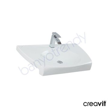 Creavit Slam 80 cm Tezgah Üstü Lavabo