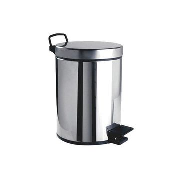 Creavit ST16612 Paslanmaz Krom 12 lt Pedallı Çöp Kovası