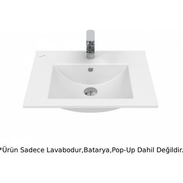 Creavit SU060 Su Etajerli ve Dolap Uyumlu Beyaz Lavabo