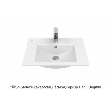 Creavit SU060 Su Etajerli ve Dolap Uyumlu Beyaz Lavabo