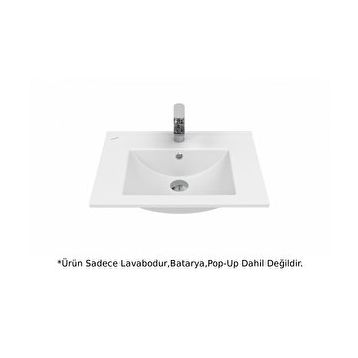 Creavit SU060 Su Etajerli ve Dolap Uyumlu Beyaz Lavabo