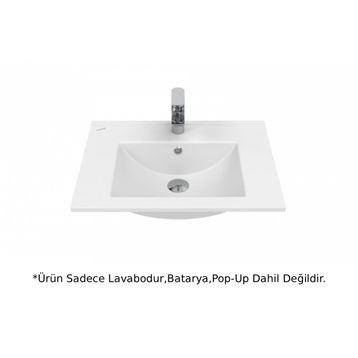 Creavit SU060 Su Etajerli ve Dolap Uyumlu Beyaz Lavabo