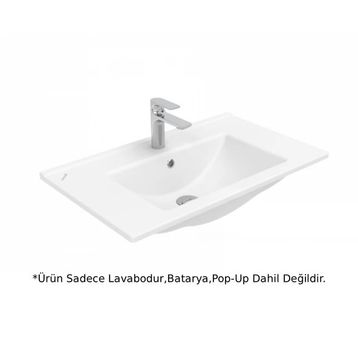 Creavit SU075 Su Etajerli ve Dolap Uyumlu Beyaz Lavabo