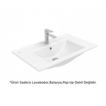 Creavit SU075 Su Etajerli ve Dolap Uyumlu Beyaz Lavabo