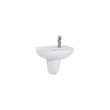 Creavit TP030 30x45 cm Beyaz Yarım Ayak Oval Lavabo