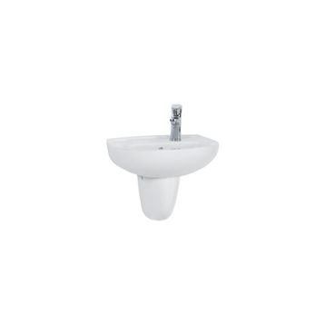 Creavit TP030 30x45 cm Beyaz Yarım Ayak Oval Lavabo