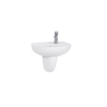Creavit TP030 30x45 cm Beyaz Yarım Ayak Oval Lavabo