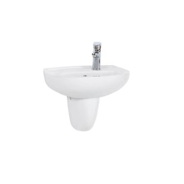 Creavit TP030 30x45 cm Beyaz Yarım Ayak Oval Lavabo