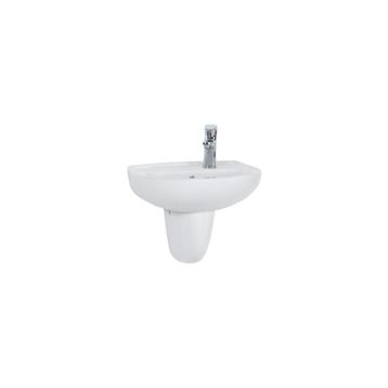 Creavit TP030 30x45 cm Beyaz Yarım Ayak Oval Lavabo