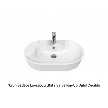 Creavit TP172 Topic 70 cm Beyaz Çanak Lavabo