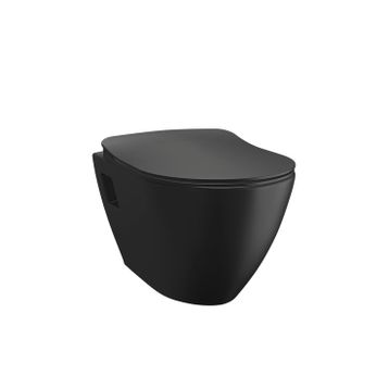 Creavit TP325-00SM00E-0000 Terra Mat Siyah Asma Klozet