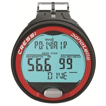 Cressi Donatello Black Red Diving Computer