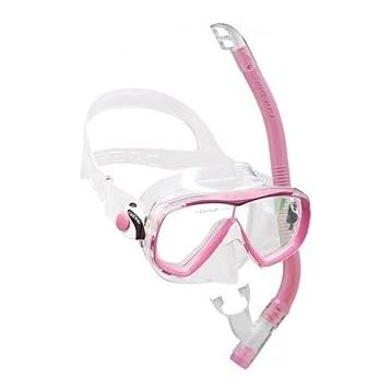 Cressi Estrella Aquamarine Pembe Top Maske Şnorkel Çocuk Seti