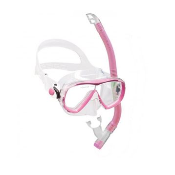Cressi Estrella Aquamarine Pembe Top Maske Şnorkel Çocuk Seti