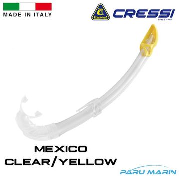 Cressi Mexico Yetişkin Şeffaf Sarı Şnorkel