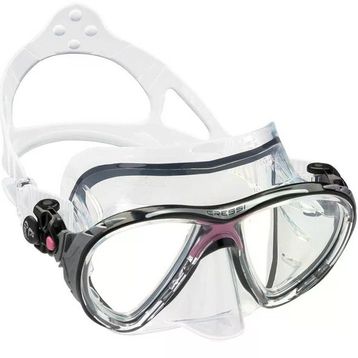 Cressi Şeffaf Pembe Big Eyes Evolution Crystal Yetişkin Dalış Maskesi