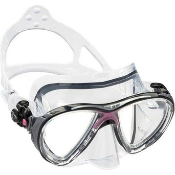 Cressi Şeffaf Pembe Big Eyes Evolution Crystal Yetişkin Dalış Maskesi
