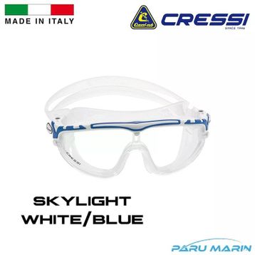 Cressi Skylight White Blue Yüzücü Gözlüğü