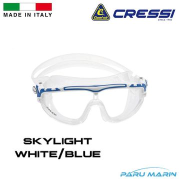 Cressi Skylight White Blue Yüzücü Gözlüğü