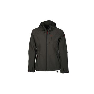 Cresta 1056-W Haki Outdoor Kadın Kapüşonlu Dynamic Softshell Ceket