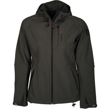 Cresta 1056-W Haki Outdoor Kadın Kapüşonlu Dynamic Softshell Ceket