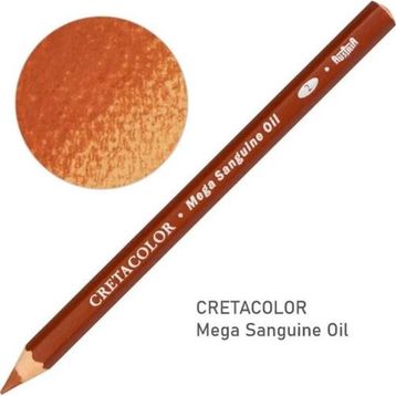 Cretacolor 46208 Mega Sanguine Oil Pencil Medium Yağlı Çizim Kalemi
