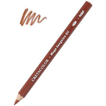 Cretacolor 46208 Mega Sanguine Oil Pencil Medium Yağlı Çizim Kalemi