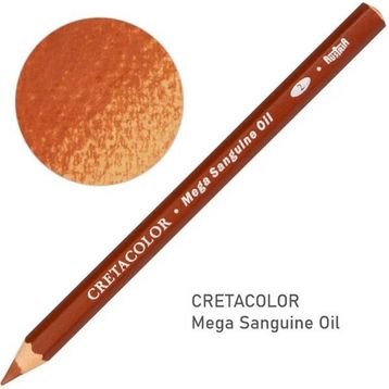 Cretacolor 46208 Mega Sanguine Oil Pencil Medium Yağlı Çizim Kalemi