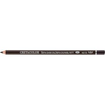 Cretacolor 463 52 Sepia Dark Oil / Sepia Dunkel Fett Çizim Kalemi
