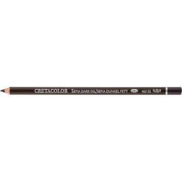 Cretacolor 463 52 Sepia Dark Oil / Sepia Dunkel Fett Çizim Kalemi