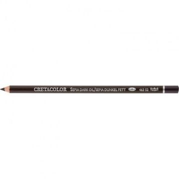 Cretacolor 463 52 Sepia Dark Oil / Sepia Dunkel Fett Çizim Kalemi