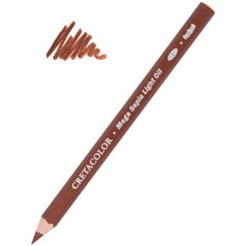 Cretacolor 46358 Mega Sepia Oil Pencil Dark Çizim Kalemi