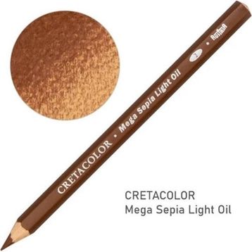 Cretacolor 46358 Mega Sepia Oil Pencil Dark Çizim Kalemi