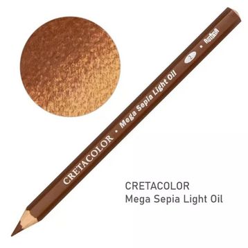 Cretacolor 46358 Mega Sepia Oil Pencil Dark Çizim Kalemi