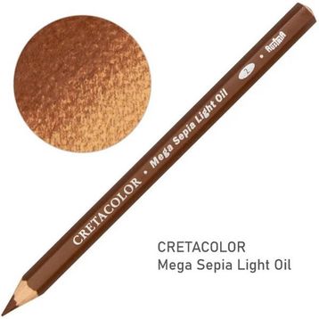 Cretacolor 46358 Mega Sepia Oil Pencil Dark Çizim Kalemi