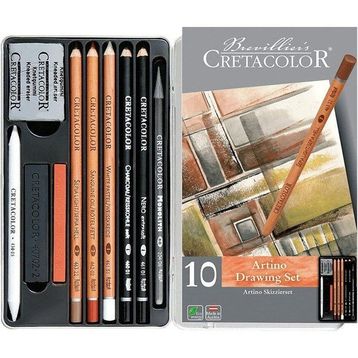 Cretacolor Artino 10'lu Metal Kutu 40020 Çizim Seti
