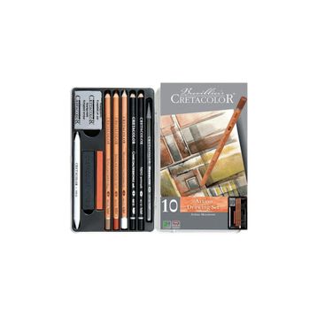 Cretacolor Artino 10'lu Metal Kutu 40020 Çizim Seti