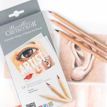 Cretacolor Artist Studio Face Sulandırılabilir Portre 12'li 28310 Çizim Seti