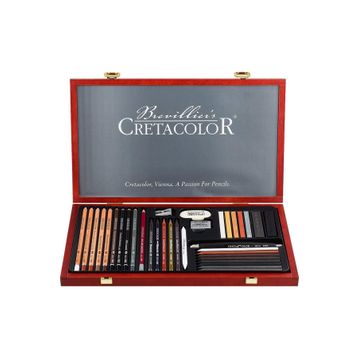 Cretacolor Ultimo Premium Çizim Seti 36'lı 40067 Ahşap Kutu