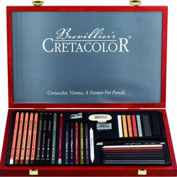 Cretacolor Ultimo Premium Çizim Seti 36'lı 40067 Ahşap Kutu