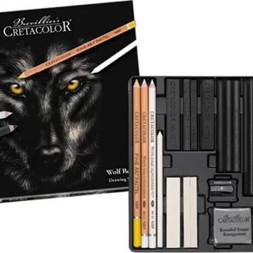 Cretacolor Wolfbox Premium Metal Kutu 25'li 91400-2602 Çizim Seti