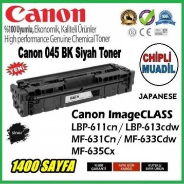 CRG-045H Canon Siyah Muadil Toner