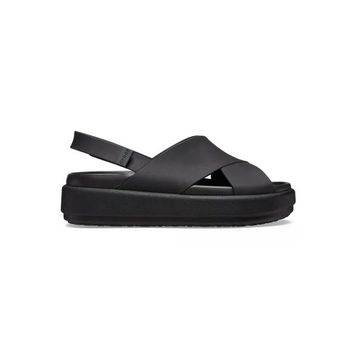 Crocs 209407-060 Brooklyn Luxe Cross Strap Siyah Kadın Terlik