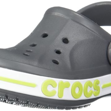 Crocs Bayaband Clog T 207018-0GX Slate Grey Lime Punch Gri Çocuk Terlik