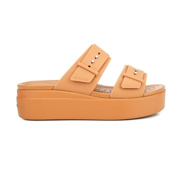 Crocs Brooklyn Buckle LowWdg 207431-2HI Kumtaşı Kadın Terlik