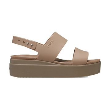 Crocs Brooklyn Low Wedge 206453-2EL Kahverengi Kadın Terlik
