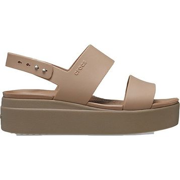 Crocs Brooklyn Low Wedge 206453-2EL Kahverengi Kadın Terlik