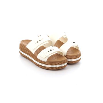 Crocs Brooklyn Woven Buckle 209978-0WV Kırık Beyaz Kadın Sandalet