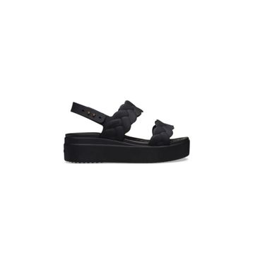 Crocs Brooklyn Woven Upper LW 209977-060 Siyah Kadın Sandalet